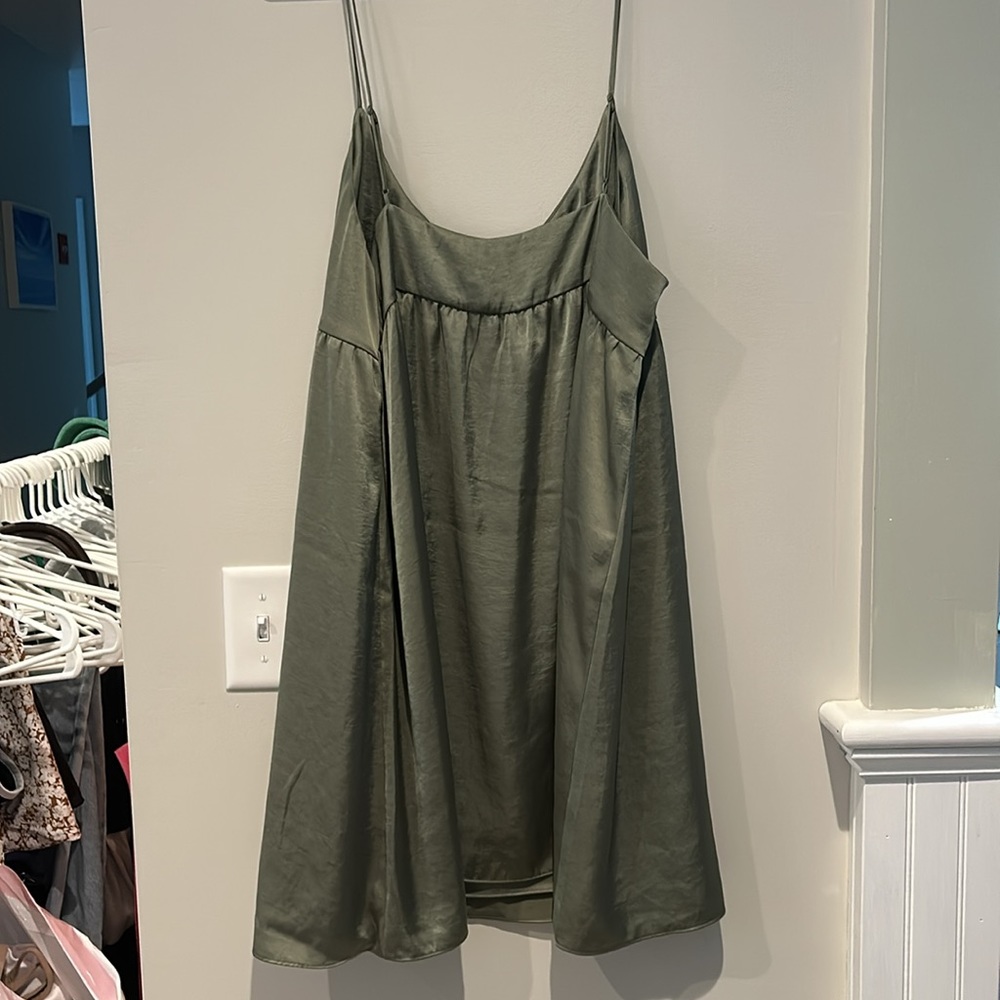 NWT Aritzia Wilfred Lover Satin Mini Dress - Picture 4 of 6